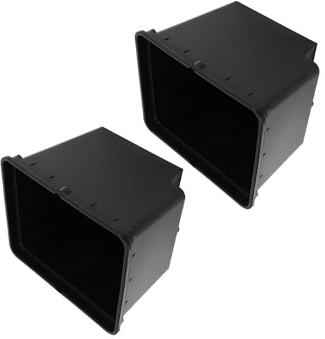 Happyyami 1 Set Secchio idroponico Coltivazione Indoor Coperchio Verde Artificiale fitosanitario Secchio per piantare in plastica per la casa Benna per Semina Fuori Suolo pp Black