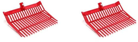 Gvvsjgdbis Lot de 2 fourches à fumier de rechange, fourche à fumier, râteau à fumier de cheval, pour ramasser le fumier, fourchette en plastique, A