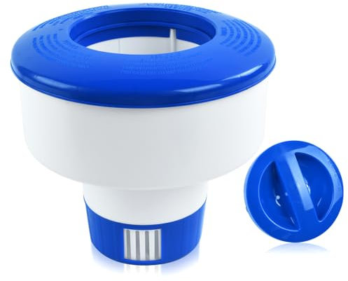 DIELOVEHUA 7 Inch Pool Dosierschwimmer Faltbar für Wasserpark, Chlor, Spa