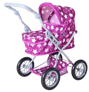 Knorrtoys 63445 - Puppenwagen First - Star Dark pink