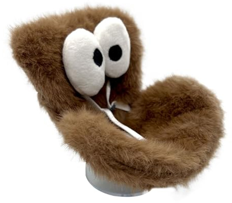 Asiento De Auto Para Muñecas, Diseño De Cojín De Felpa, Tamaño 11x8x11 Cm, Exhibición De Asiento De Auto De Juguete, Silla De Muñeca Coleccionable, Característica De Ojos Grandes, Para Niños Pequeños,