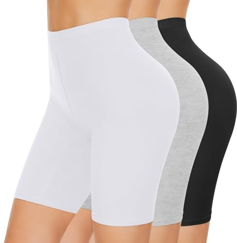 SIHOHAN 3 PACK Women's Anti Chafing Shorts Cotton Boxer Underwear