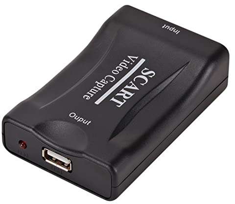 Carte de capture péritel 1080p USB 2 0 Boîte vidéo Gaming Streaming Home Office DVD Grabber Plug and Play