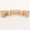 FLIXi Kindermöbel Set – 2 Kinderstühle – eine Sitzbank - Sitzgruppe aus Holz – mitwachsende Möbel mit Wendehocker – aus Birken-Multiplexholz