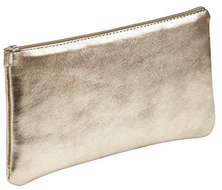 Clairefontaine 8715C Schlampermäppchen flach (mit Perlmutt-Effekt, 22x11 cm) 1 Stück grau