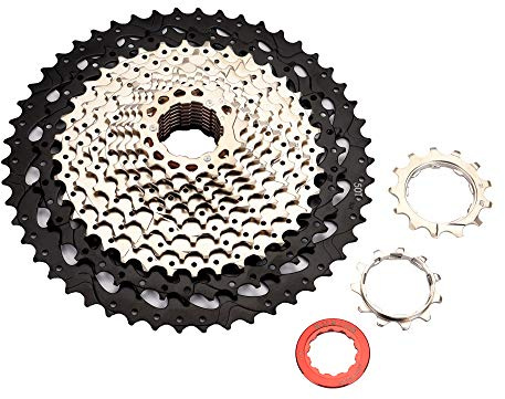 BESNIN Cassette de 12 Velocidades, Casete de MTB de 12 Velocidades 11-50T/52T, Compatible con Shimano Sram Sunrace, Juego de Piñones de 12v para Bicicletas de Carretera y de Montaña (12V, 11-50T)