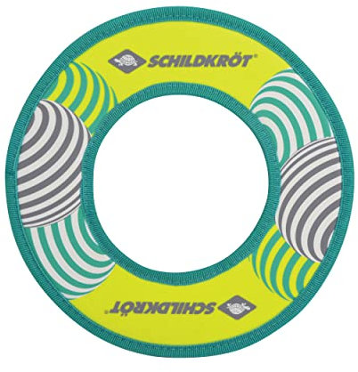 Schildkröt Neopren Ring | weicher, griffiger Wurfring für Kinder und Erwachsene | Frisbee für Strand und Park | salzwasserfest & schnelltrocknend