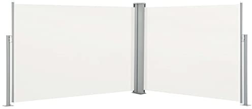 Goliraya Auvent Latéral Rétractable Crème 100 x 1000 cm