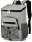 Kühlrucksack, Groß Isolierte Kühltasche, 30L Wasserdichten Kühltasche Rucksack, Ultraleicht Rucksäcke, Picknicktasche, Thermotasche, große Kapazität für Strand, Camping, BBQ (Grau)