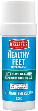 O'Keeffe's for Healthy Feet Intensive Healing Balm; Guaranteed Relief for Extremely Dry; Cracked Feet; Heel Balm that Instantly Fills Dry; Cracked Heels; 2.2oz Balm Stick; (Pack of 1)
