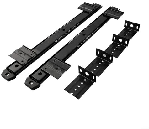 Secure and Practical Keyboard Shelf Runners, Adjustable Screw Hole Height