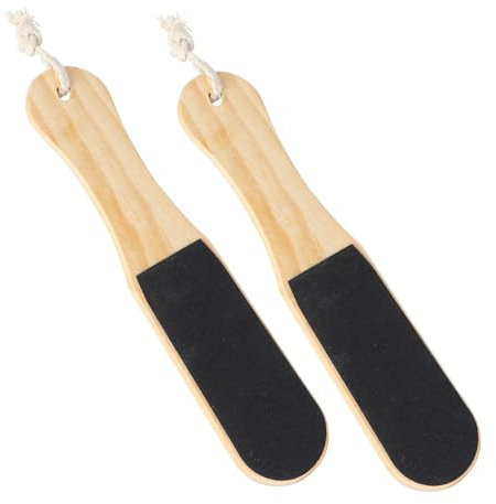 VALICLUD 2 Piezas Tabla para frotar los pies escofina de pies herramienta para quitar callos en los pies herramienta para raspar los pies De madera
