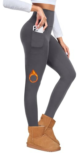Opssaker Leggins Termicos Mujer Invierno Mallas Termicas Cálidos Forro Polar Pantalones