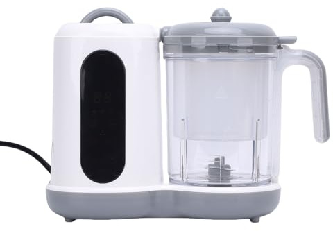 Oreilet Fabricante de Alimentos para Bebés, Procesador Alimentos para Bebés Gran Capacidad, Vaporizador y Licuadora puré, Máquina puré Molienda Cocción Automática con Temporizador (Enchufe de la UE)