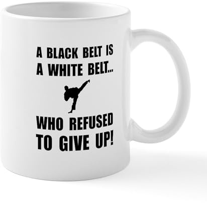 CafePress Black Belt Refusal Mugs 11 oz (325 ml) Ceramic Coffee Mug