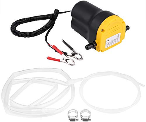 Pompe de Vidange électrique Moteur 250L / Heure et Tubes, Pompe de Transfert de Carburant d'Aspiration d'Huile pompe d'Extraction D'Huile d'Aspiration De Fluide Voiture 12V 60W