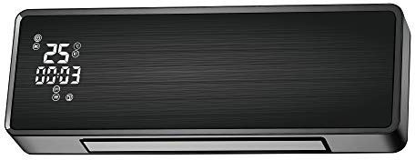 Keramischer Spaltwandheizkörper 2000 W mit schwarzer Glasfront mit WIFI-Steuerung und Zeitschaltuhr PURLINE HOTI M100