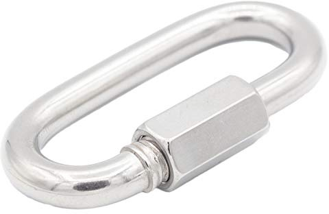 Ketten-Schnellverschluss D=5 aus Edelstahl A4 (1 Stück) | ähnl. DIN 56926 - Kettenschnellverbinder - Schraub-Karabiner - Kettenglied - Ketten-Notglied - Maritim von MESAROS®