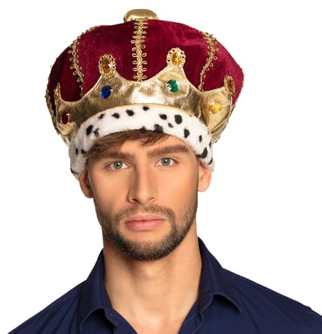 Boland 36106 – Hatt Majestät, krona för vuxna, kostym tillbehör för karneval och temafest, karnevaldräkt, JGA