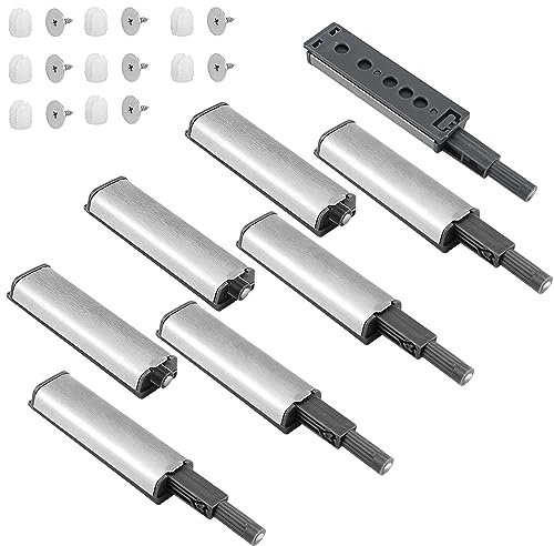 Drucktüröffner Push to Open Türöffner 8Stück Magnetschnäpper Türdämpfer Schranktür Dämpfer Druck-Mechanismus für Schränke Schubladen Spanplatten Sideboards Boote