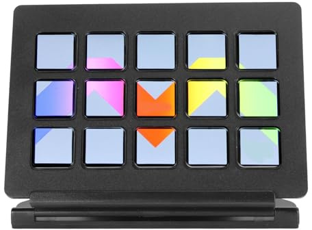 Studio Controller, Live Content Creation Controller med 15 Anpassningsbara LCD-tangenter, Trigger Actions för OBS, för Twitch, för YouTube