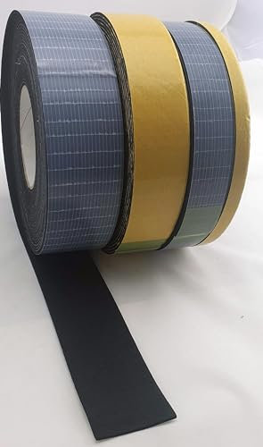 SMI - 10 Meter Zellkautschuk Dichtband aus EPDM 2 mm stark selbstklebend 9-50 mm breit Moosgummi Dichtungsband (1 x 10 m ZKS2x15 mm)