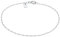 Kuzzoi Silber-Armband handgefertigt für Herren zartes Gliederarmband (1 mm) Twisted Look aus 925 Sterling Silber poliert, Länge 19 cm