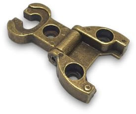 BricoShopping Par de bisagras para puerta de muebles antiguos de madera y armarios de estilo clásico salón o dormitorio arte pobre pesado bisagras antiguas antiguas (BS0288, bronce)