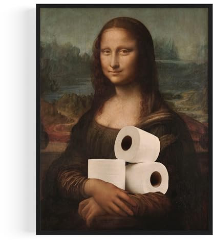 OHBIMBA® Cuadro Baño Laminas Decorativas Pared Lavabo Para cuadros decorativos Poster y lienzos decoracion Bide y WC | Sin Marco | Tamaño 30x40cm