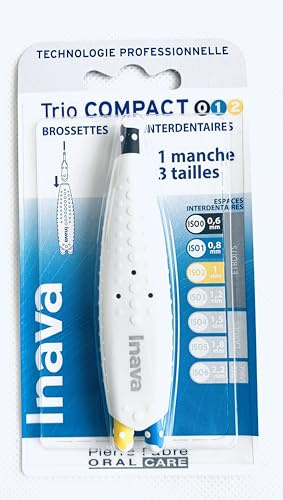 Inava Brossettes Interdentaires Trio Compact (0.1.2) 0.6mm - 0.8mm - 1mm