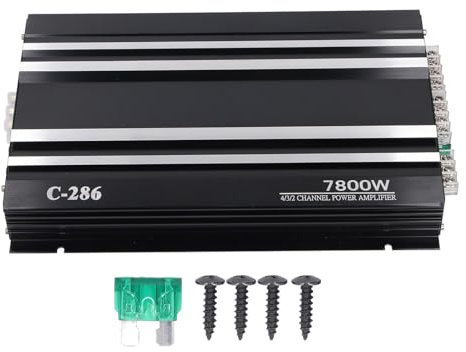 Bilförstärkare 7800W 4 kanaler klass ab aluminium legering ren baskraft amp för DC 12v lastbils UTV motorcykel