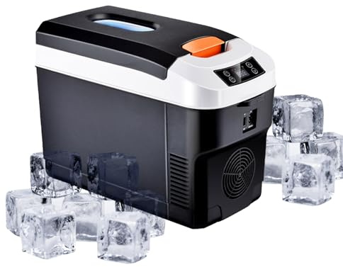 Genérico Frigorífico Congelador Portátil | Calentador De Refrigeración Portátil,Refrigerador De Calefacción Y Refrigeración, Mini Refrigerador Personal De 12 V Acampar, Viajes Al Aire Libre, C
