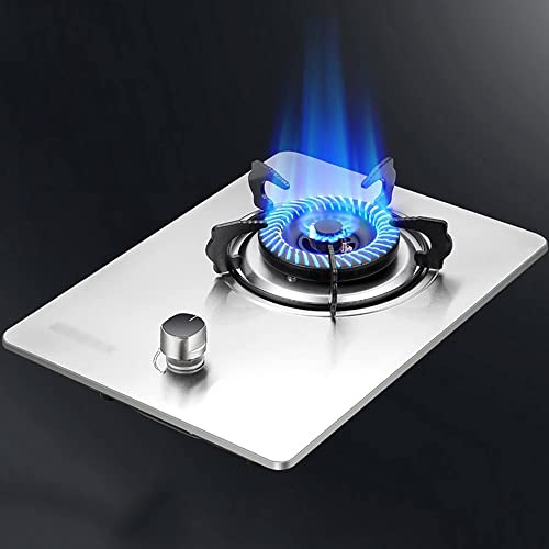 Fornello a gas a bruciatore singolo NG/GPL, apparecchio da cucina da incasso con FFD e griglie in ghisa, classe energetica A