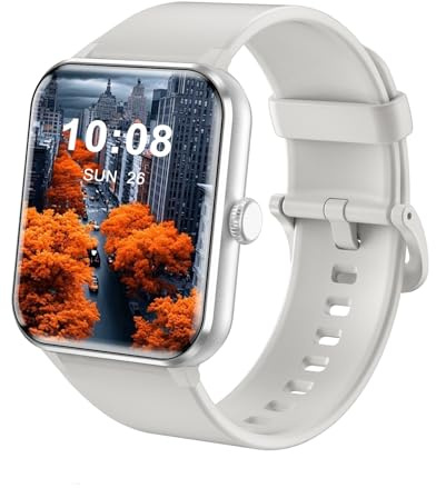 Rastreador de actividad física con llamadas inalámbricas para hombres y mujeres, reloj inteligente deportivo con monitorización de actividad, pantalla táctil de 1,86 pulgadas, con podómetro, C