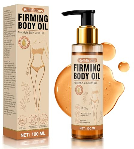 Bellifluous Aceite Corporal Reafirmante, 100ml Aceite Anticelulitico, Aceite Reafirmante para piel flácida, líneas finas, arrugas,