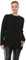 STAR FASHION Ladies Round Neck Knitted Long Sleeve Super Soft Knit All Over Cable Jumper Womens Casual Pullover Cosy Baggy Winter Top Sweater Black 12-14