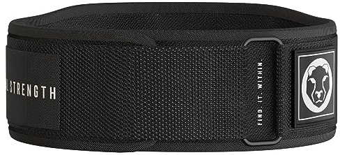Mammal Strength 5-Inch Neoprene Weightlifting Belt - Back Support Gym Belt for Powerlifting, Cross Fit, Deadlifts & Squats (Men & Women) Black S