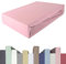 EDDA LUX Spannbettlaken für 20-40 cm hohe Matratzen, 120 x 200-220 bis 130 x 200-220 cm, Oeko-Tex, Baumwolle m. 5% Elasthan, Premium Spannbetttuch für Boxspringbett, in Altrosa