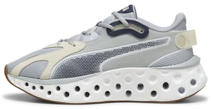 Puma Men's Softride Frequence, Cool Mid Gray-Alpine Snow-Club Navy, 10.5