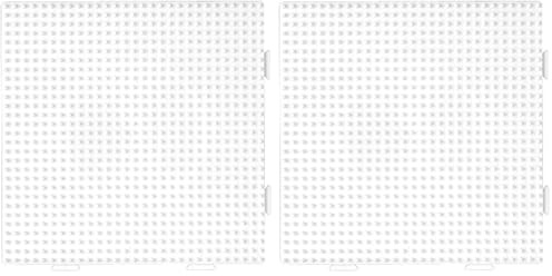 Hama 324 - Tablero Cuadrado Midi conectable, 15x15 cm, Color Blanco (Paquete de 2)