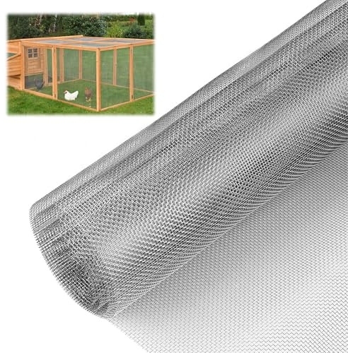 Trådgaller finmaskigt 40 cm x 2 m – rostfritt stål trådnät metallnät