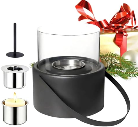 Hoguera De Sobremesa Portátil, Chimenea Portátil Ajustable Segura Para Interior Exterior Y Escritorio, Cuenco de Fuego Mini de Mesa, Para Jardín, Hogar, Mesita De Noche, Dormitorio, Picnic Y Sala De E
