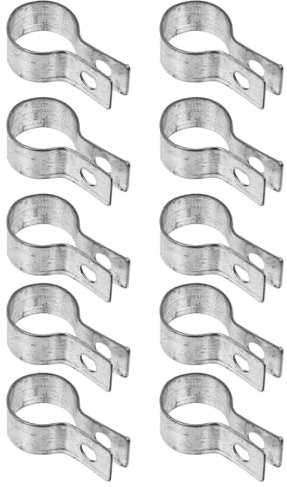 HOLIDYOYO Banda de Tensión de Acero Inoxidable para Cercas y Marcos de Puertas, Resistente Oxidación, Paquete de 10 Piezas para Uso Hogar
