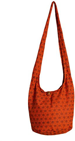 PANASIAM Shoulderbag Asanoha Design in orange, L