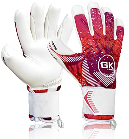 GGK Saver Football Goalkeeper Gloves MODESTY MD05 PINK Professional Argo Negative Cut Goalie Gloves Size 6 to 11 GK Goalkeeping Gloves (MD05 PINK NF 11)