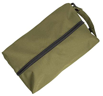 perfk Reise Schuhtasche, Schuhaufbewahrungs Organizer,Schuhbeutel mit Griff, Tragbare Staubdichte Schuhtaschen für Reisen, Armeegrün