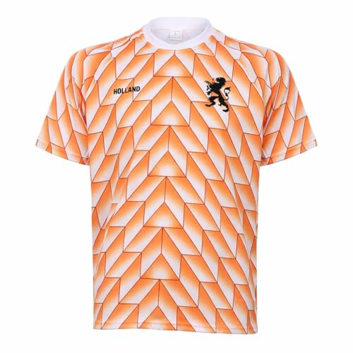 EK 88 Fotbollströja 1988 - Orange - Nederländska landslaget - Barn och Vuxna - Pojkar - Fotbollsutrustning - Fotbollspresenter - Sport-T-shirt - Sportkläder - Storlek M