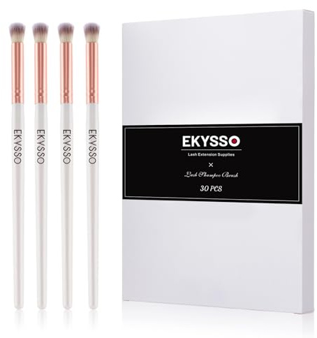 EKYSSO 30 Pieces Lash Brushes Kit for Cleansing, Lash Shampoo Brush, Cleansing Brush for Eyelash Extensions