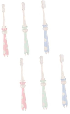 Beavorty 6 Stk Cartoon-zahnbürste Tragbare Zahnbürste Weiche Baby Reise Orale Kohlen Kinder n Für Kinder
