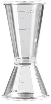Misurino in plastica a doppia estremità, dispenser per bevande in plastica, misurino per cocktail in resina (L)